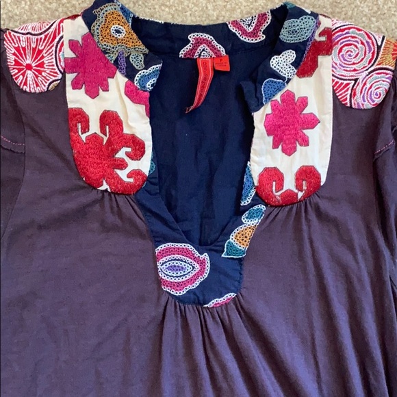 Flowy Anthropologie One September Embroidered Top - Picture 5 of 9